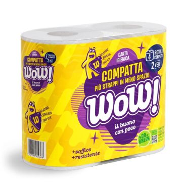 WOW IGIENICA 4 ROTOLI COMPATTA 2000STR
