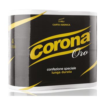CORONA - Oro - 4 Rotoli Di Carta Igienica
