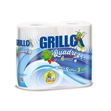 GRILLO IGIENICA 4 ROTOLI QUADRI