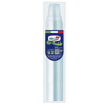 DOPLA BICCHIERI DIAMANTE 200CCX50