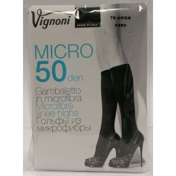 VIGNONI GAMBALETTO MICROFIB 50DEN NERO
