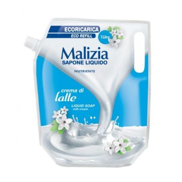 MALIZIA - sapone liquido crema di latte - ricarica 1 lt