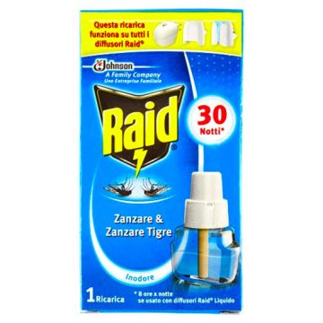 RAID - Liquido Antizanzare Ricarica Per 30 Notti