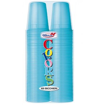 DOPLA - 100 Bicchieri Turchese