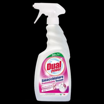 DUAL POWER - Smacchiatore Pretrattante Tessuti 500 Ml