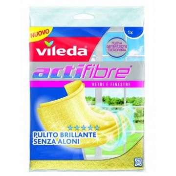 VILEDA - Actifibre Vetri E Finestre - Panno In Microfibra Per La Pulizia Dei Vetri