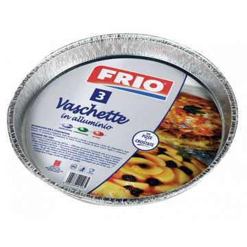 FRIO CONTENITORE ALLUMINIO  CROSTATA MEDIA 3PEZZI