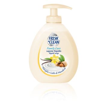 FRESH & CLEAN - Family Care - Sapone liquido alla Vaniglia e Latte di Mandorle 300 ml