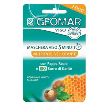 Geomar - Skin food maschera viso 5 minuti - nutriente vellutante 2 dosi da 15 ml