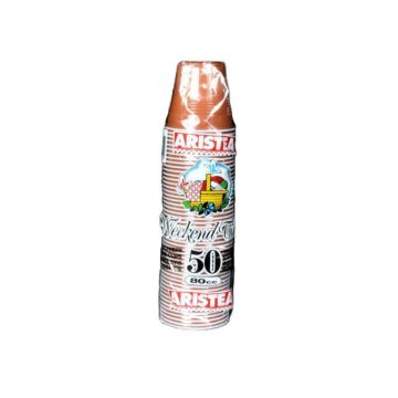 ARISTEA BICCH CAFFE80CC 50PEZZI  BICOLORE