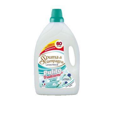 SPUMA DI SCIAMPAGNA - Pulito & Tradizione Freschezza Alpina - Detersivo Per Il Bucato 3 L