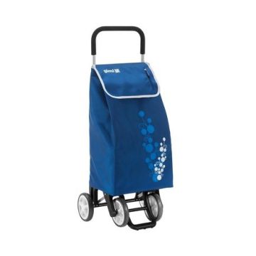 GIMI CARRELLO SPESA TWIN BLU 4 RUOTE