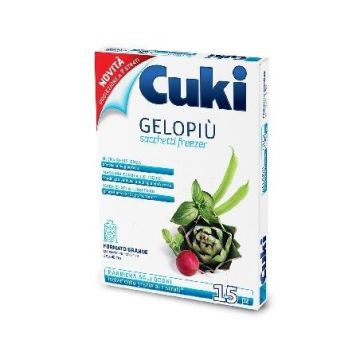 CUKI - Gelopiù Formato Grande - 15 Sacchetti Per Il Freezer 29 X 42 Cm