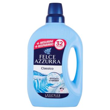FELCE AZZURRA - Classico - Detersivo Per Lavatrice 32 Misurini 1595 Ml