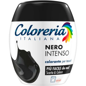 COLORERIA ITALIANA - Nero Intenso - Coloranti Per Tessuti 350 G