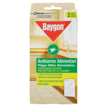 BAYGON - Antitarme Alimentari Protezione Cucina - 3 Dispositivi Di Controllo