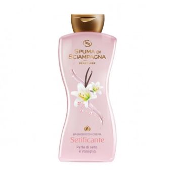 SPUMA DI SCIAMPAGNA - Bagnodoccia crema setificante alle perle di seta e vaniglia 650 Ml