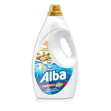 ALBA - Active - Detersivo Liquido Lavatrice 60 Lavaggi - Argan & Narciso 3 L