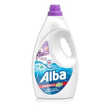 ALBA - Active - Detersivo Liquido Lavatrice 60 Lavaggi - Lavanda & Peonia 3 L