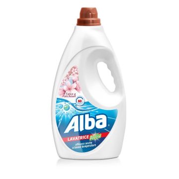 ALBA - Active - Detersivo Liquido Lavatrice 60 Lavaggi - Talco E Patchouli 3 L