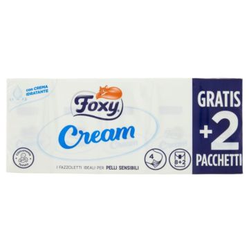 FOXY FAZZOLETTI 10PEZZI  4V C/CREMA IDRATAN