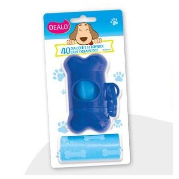 Dealo Dispenser Sacch Igienci 40 Pezzi  Cane
