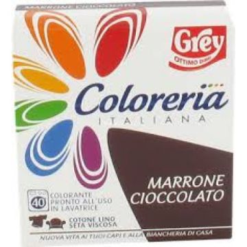 COLORERIA ITALIANA - Colorante Per Tessuti Marrone Cioccolato 175 G