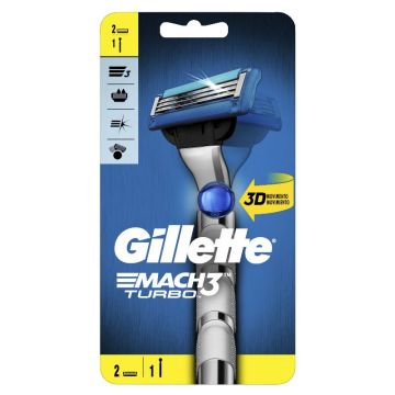 GILLETTE MACH 3 RASOIO TURBO 2UP