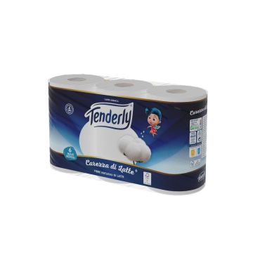 TENDERLY - Carezza Di Latte - 6 Rotoli Di Carta Igienica