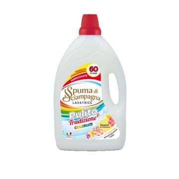 SPUMA DI SCIAMPAGNA - Pulito & Tradizione Giardino Fiorito - Detersivo Per Il Bucato 3 L