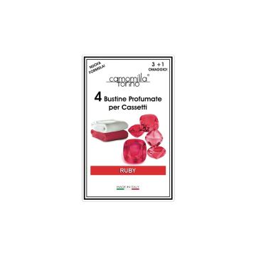 CAMOMILLA TORINO - Ruby - 4 Buste Profumate Per Armadi E Cassetti