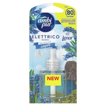 AMBI PUR - Lenor Elettrico Freschezza Di Capri - Ricarica Per Profumatore 20 Ml