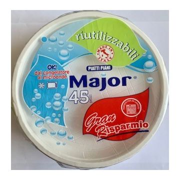 MAJOR - 45 Piatti Piani Riutilizzabili