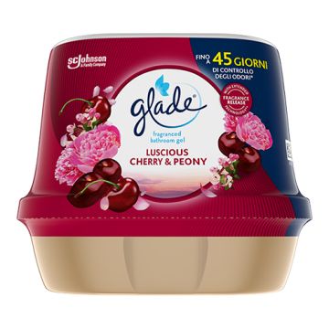 GLADE - Gel Da Bagno Assorbiodori Profumato Luscious Cherry & Peony 180 G