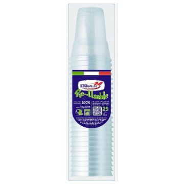 DOPLA BICCHIERI DIAMANTE 200CCX25