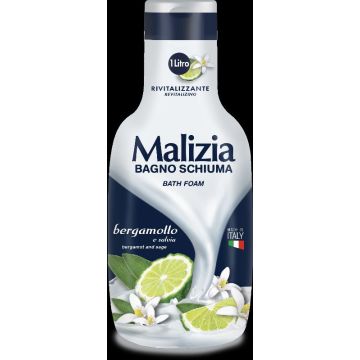 MALIZIA - Bergamotto e Salvia - Bagno Schiuma rivitalizzante 1 L