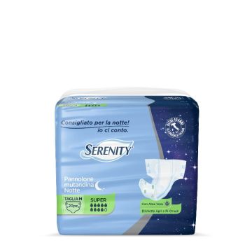 SERENITY PANNOLONI NOTTE SUPER MS M X20