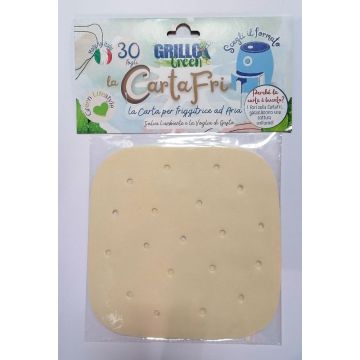 GRILLO CARTA FRIGGITRICE ARIA 30PEZZI  QUADR