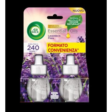 AIR WICK - Lavanda In Fiore - Ricarica Per Diffusore Elettrico 2 Da 19 Ml