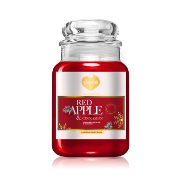 DEALO - Red Apple & Cinnamon - Candela Profumata 90 Ore
