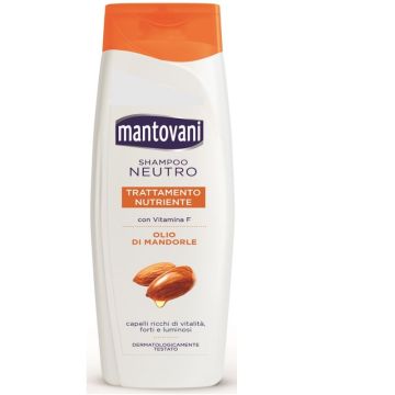 MANTOVANI - Shampoo Neutro - Trattamento Nutriente Con Olio di Mandorle 400 Ml