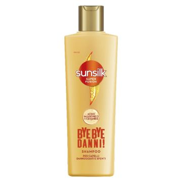 SUNSILK - Super Fusion - Bye Bye Danni! - Shampoo per capelli danneggiati e spenti 220 ml