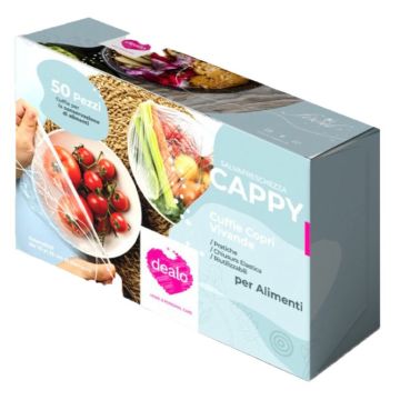 DEALO CUFFIE CAPPY COPRIVIVANDE 50PEZZI