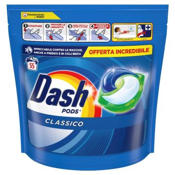 DASH - Classico - Detersivo Per Bucato 55 Pods