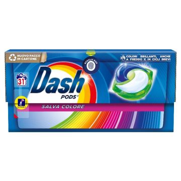 DASH - Power Pods Salva Colore - Detersivo Per Bucato 31 Pods