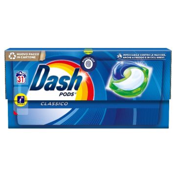 DASH - Power Pods Classico - Detersivo Per Bucato 31 Pods