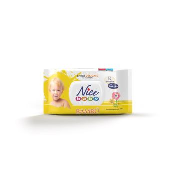 NICE SALVIETTE BABY 72PEZZI  BAMBUC/POP UP
