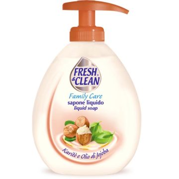 FRESH & CLEAN - Family Care Karitè E Olio Di Jojoba - Sapone Liquido 300 Ml