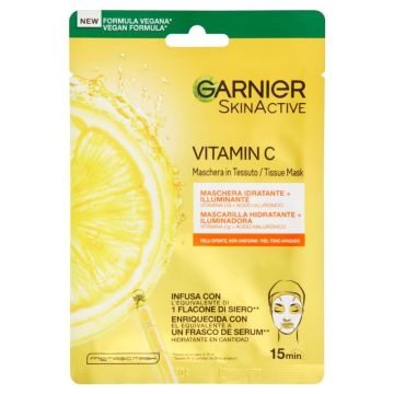 GARNIER MASCHERA TESSUTO VITAM C ILLUMIN