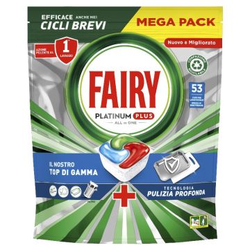 FAIRY PLATINUM PLUS CAPS 53PEZZI  BLUE